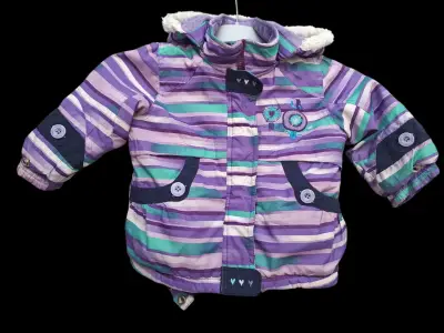 Chaqueta infantil a rayas colorida - miniatura 1