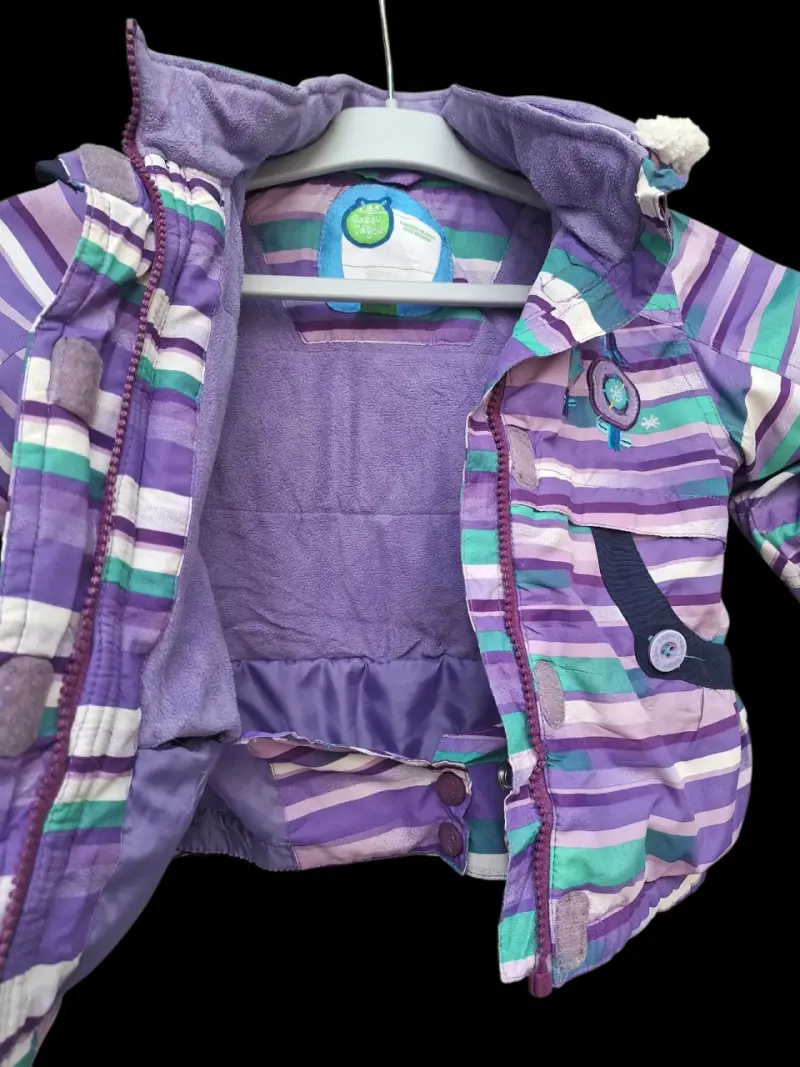 Chaqueta infantil a rayas colorida - 2
