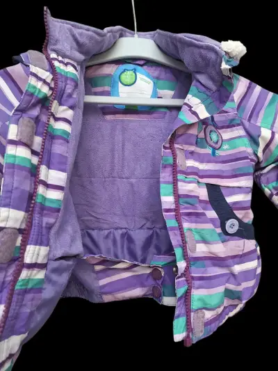 Chaqueta infantil a rayas colorida - miniatura 2
