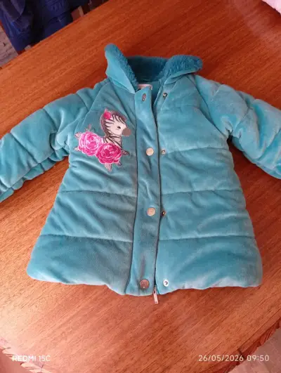 Chaqueta infantil verde petroleo - miniatura 1