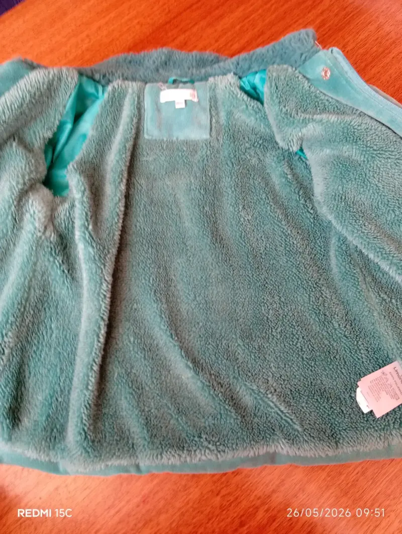 Chaqueta infantil verde petroleo - 2