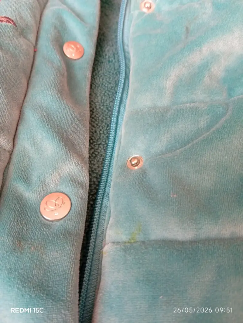 Chaqueta infantil verde petroleo - 4