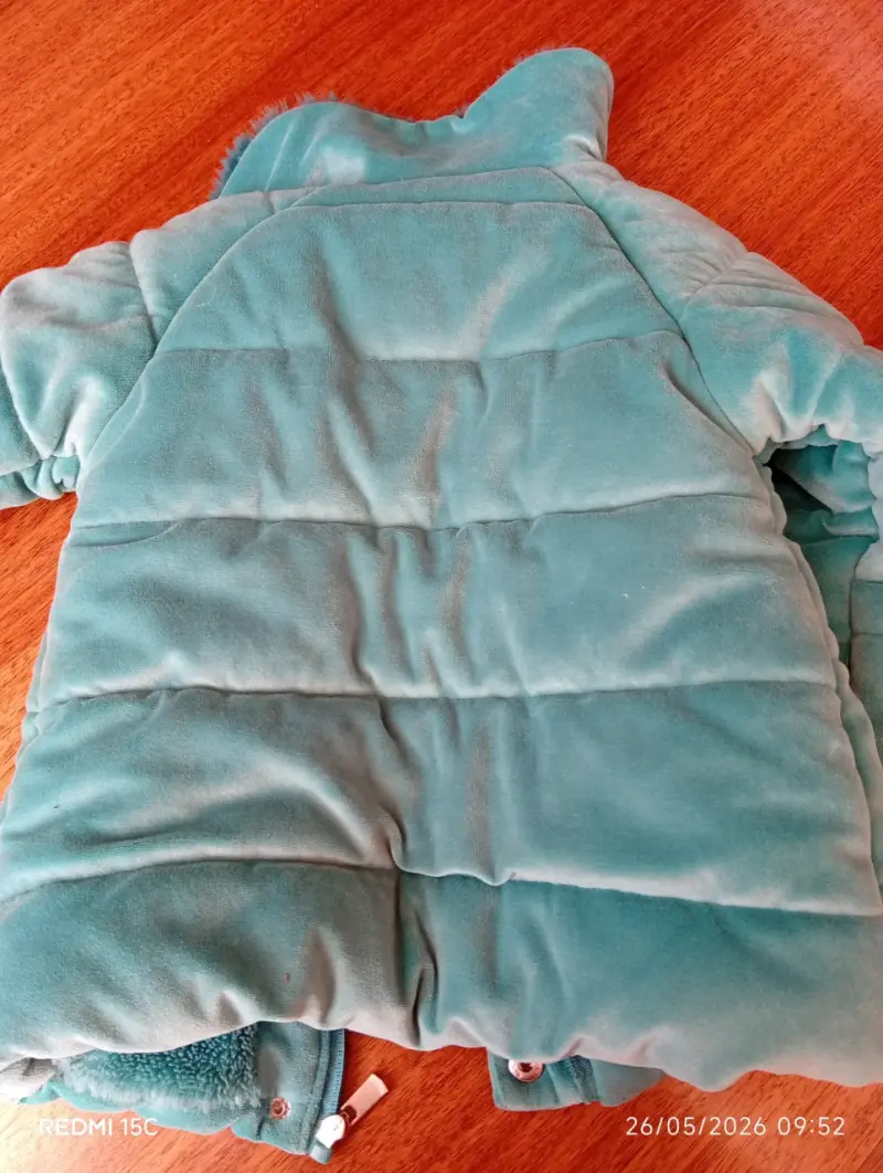 Chaqueta infantil verde petroleo - 6