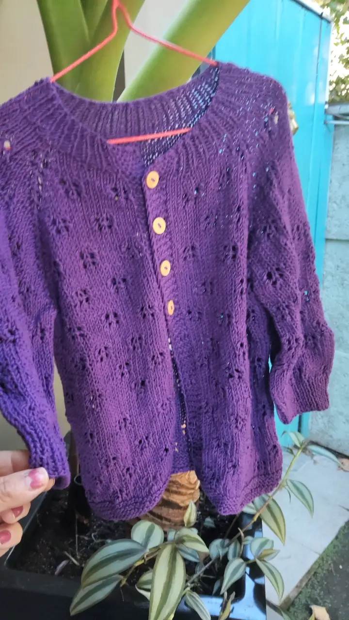 Chaleco tejido multicolor niña - 4