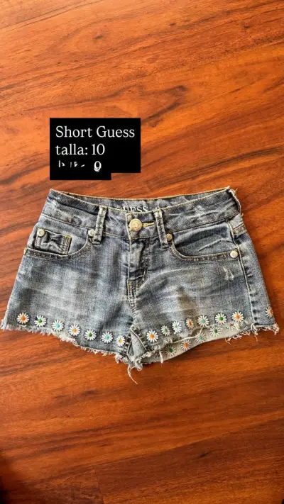 Dos short the jeans niña talla 10 - miniatura 1
