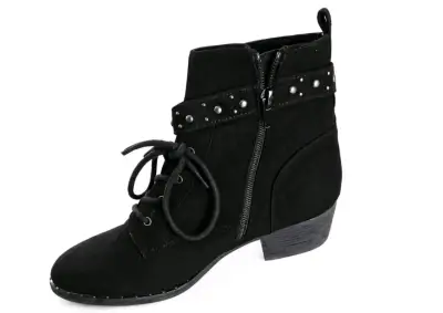 Botines negros con tachuelas - miniatura 1