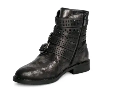 Botines metálicos con hebillas - miniatura 2