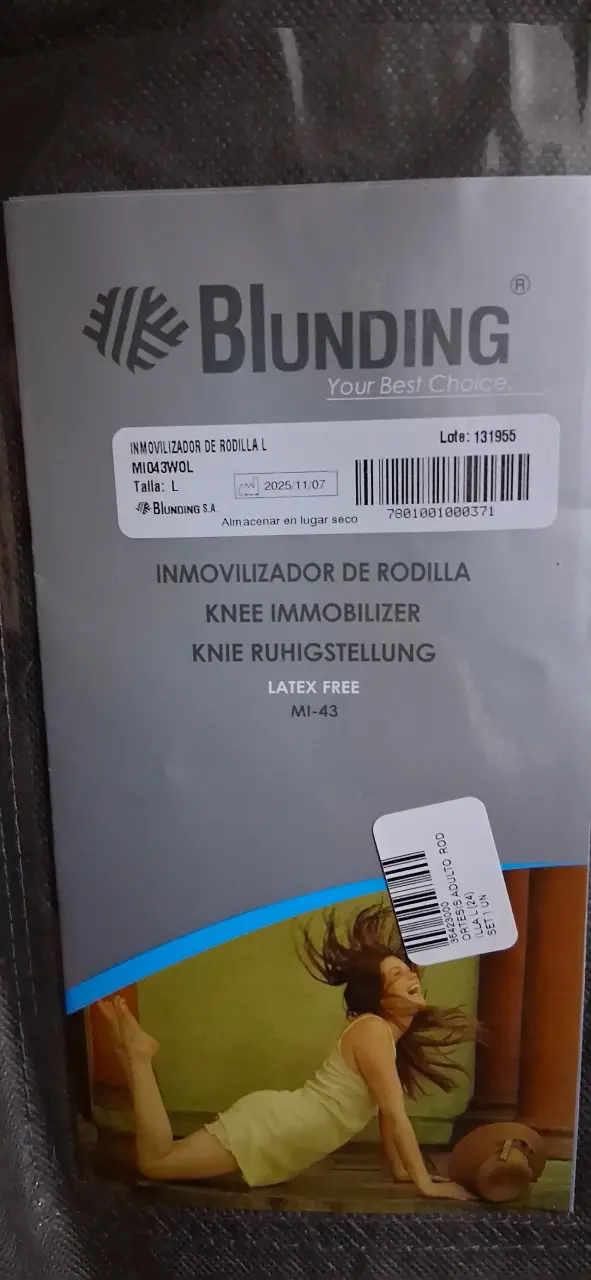 Inmovilizador de rodilla Blunding - 1