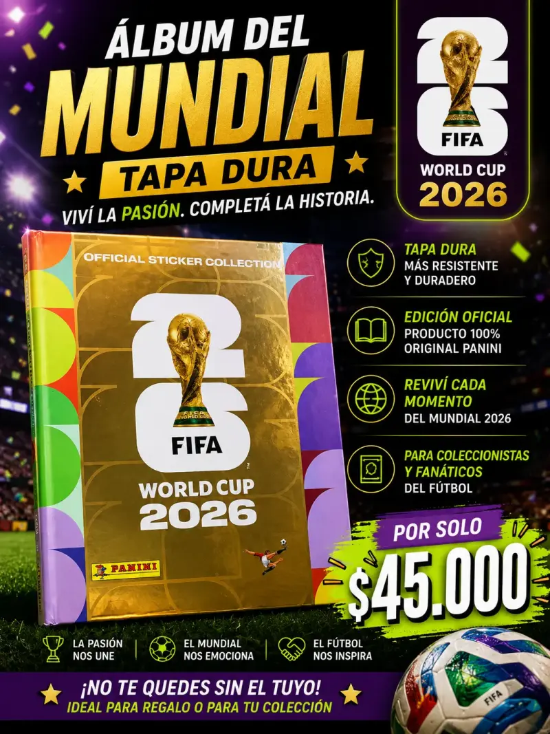 Álbum Mundial 2026 Tapa Dura