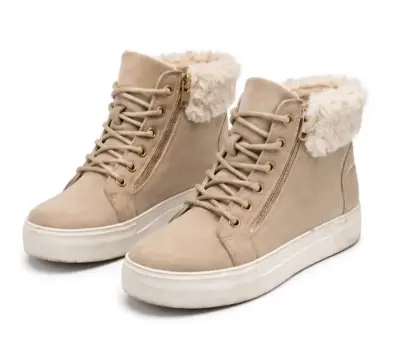 Botines beige con forro de lana - miniatura 2