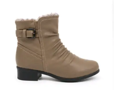 Botines cortos color beige - miniatura 1