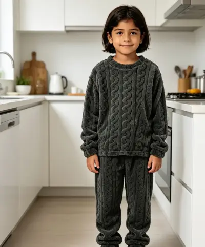 Conjunto de pijama niños negro talla 10 - miniatura 2
