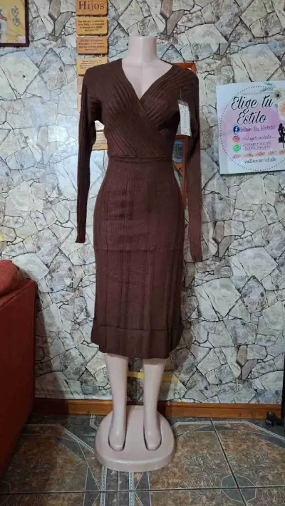 Vestido de lanilla colores varios elasticado - miniatura 5