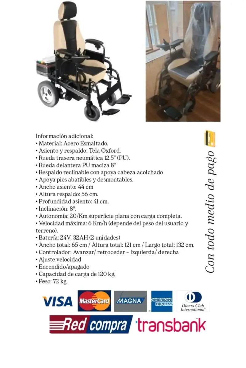 Silla de Ruedas Elect. First Care Senior Comfort - 1