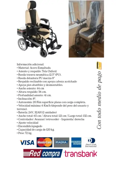 Silla de Ruedas Elect. First Care Senior Comfort - miniatura 1