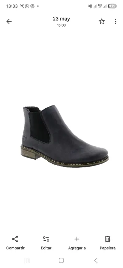 Botines mujer Rieker estilo Chelsea - miniatura 1