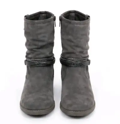 Botines grises de gamuza - miniatura 3