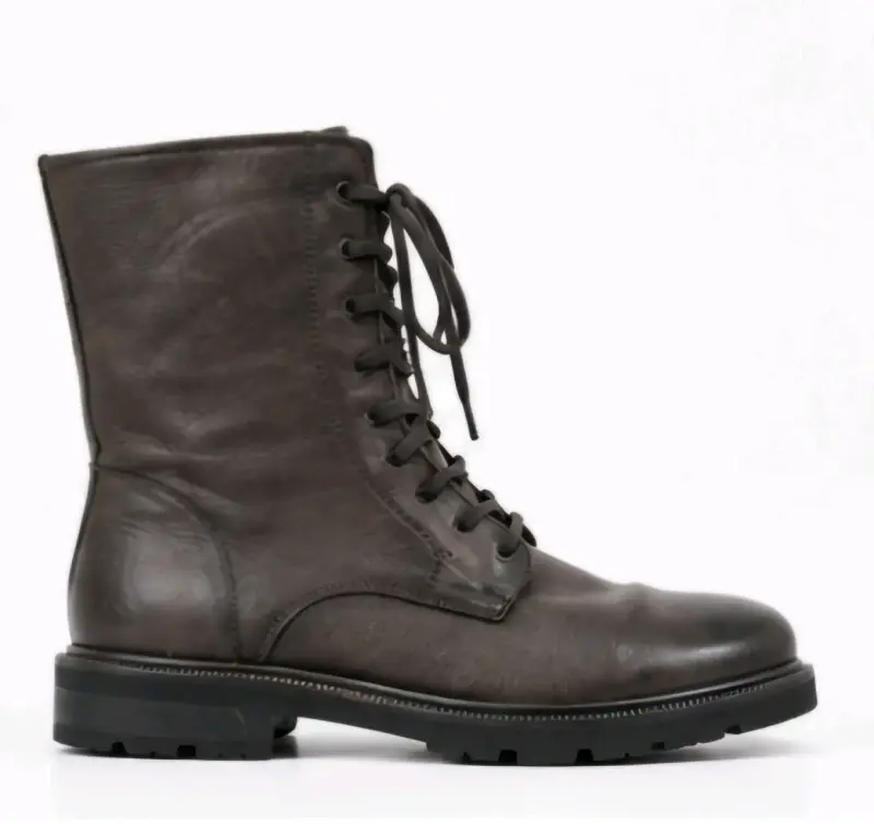 Bota de cuero café oscura 5th - 1