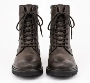 Bota de cuero café oscura 5th - miniatura 2