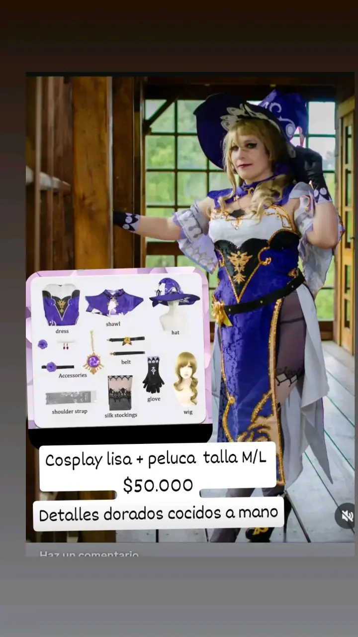 Cosplay Lisa con peluca
