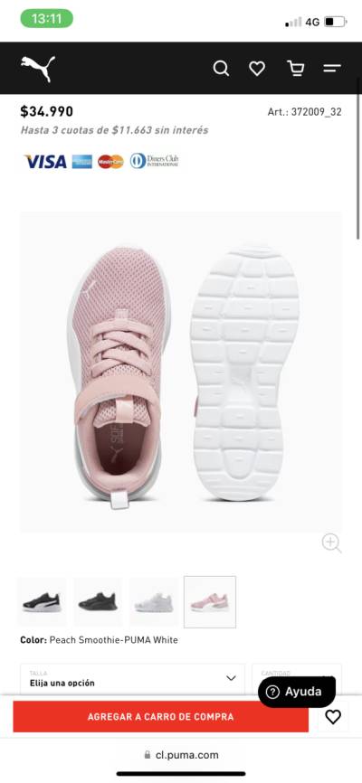 Zapatillas rosa Puma niña - miniatura 4