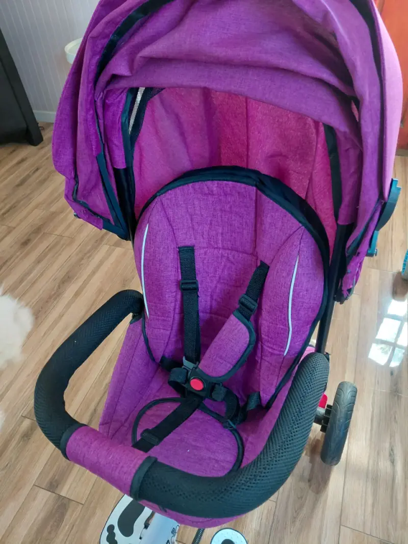 Triciclo de bebé fucsia - 2
