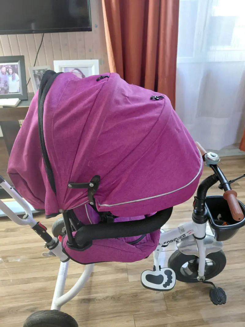 Triciclo de bebé fucsia - 3