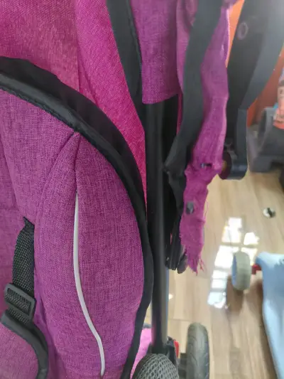 Triciclo de bebé fucsia - miniatura 5