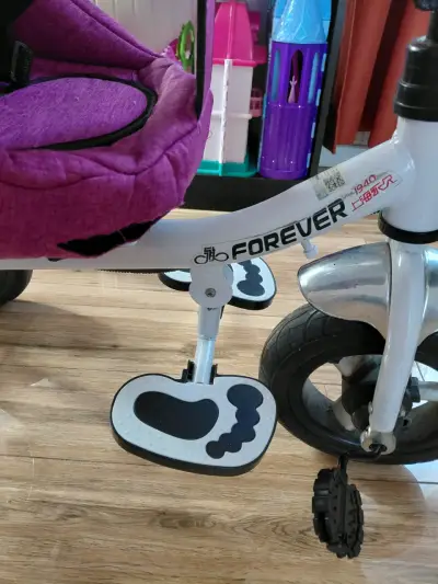 Triciclo de bebé fucsia - miniatura 6
