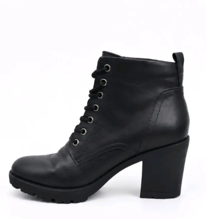 Botines negros con tacón - 1