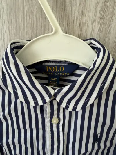 Vestido a rayas Polo para niña talla 4 - miniatura 2