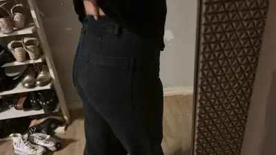 Jeans marine Zara oscuros - miniatura 1