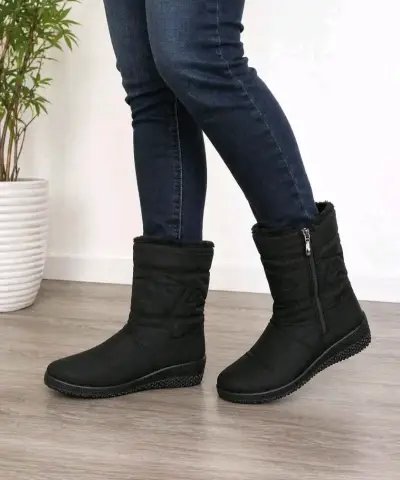 Botas negras acolchadas - miniatura 1