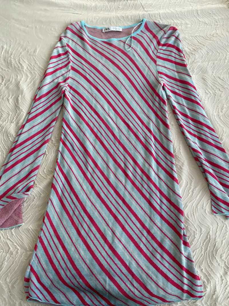Vestido de rayas Zara