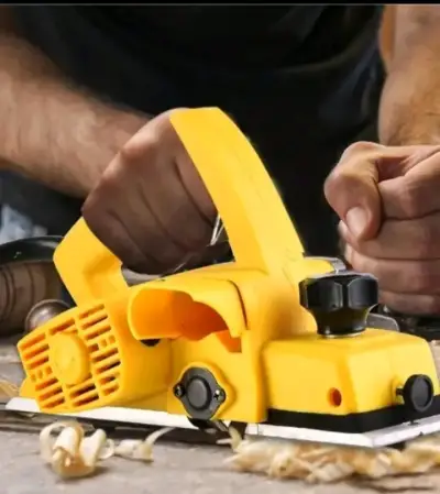 Cepillo eléctrico amarillo 600 W - miniatura 1