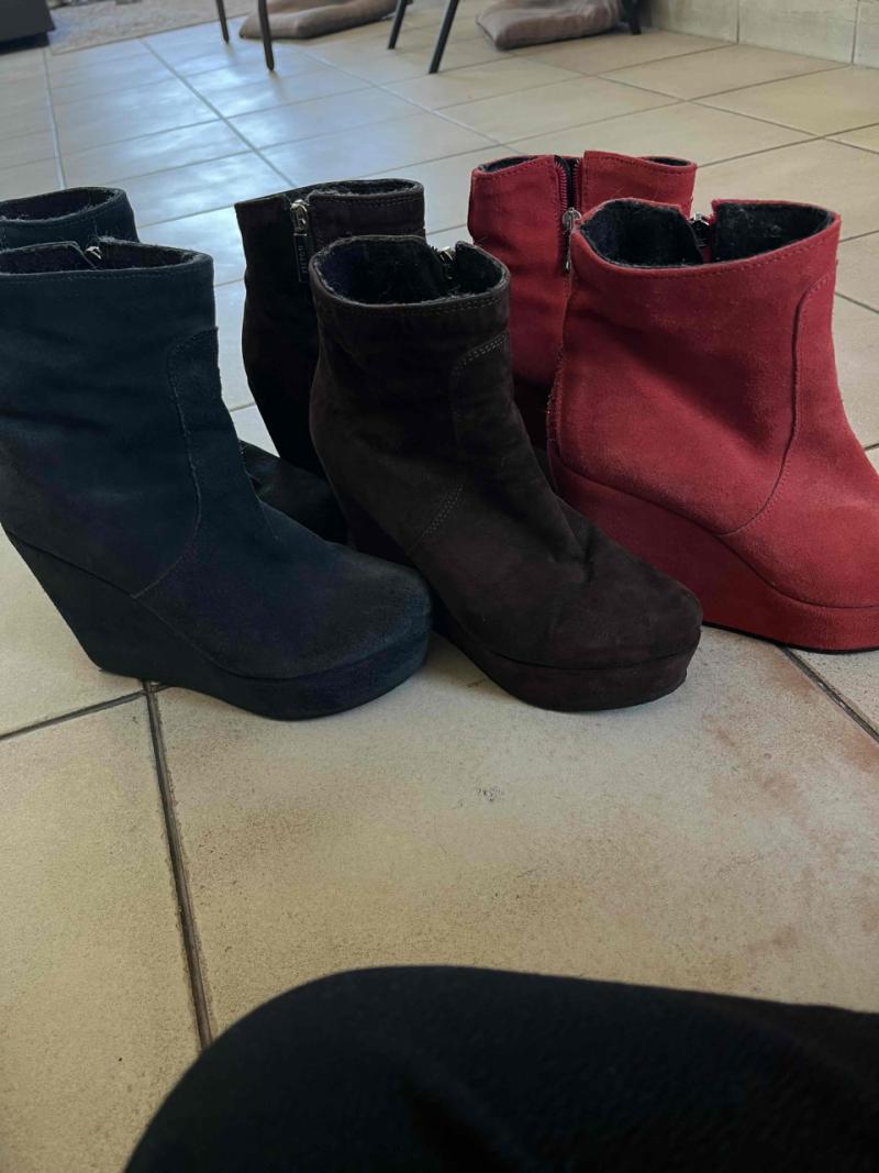 Botines plataforma colores mixtos - 1