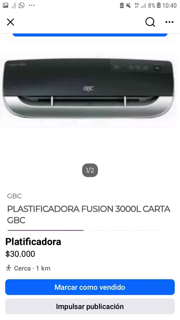 Plastificadora GBC Fusion 3000L