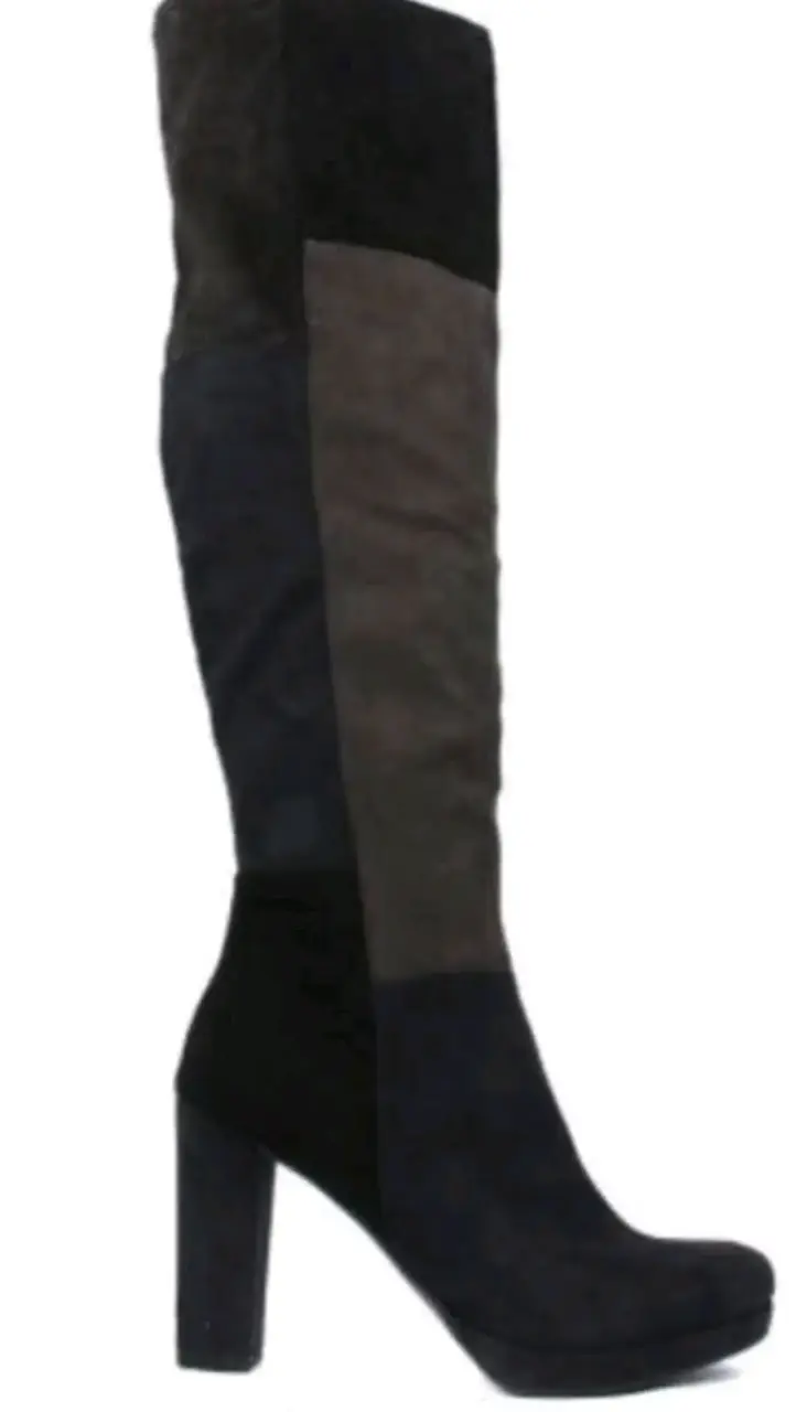 Botas altas con tacón negro - 2