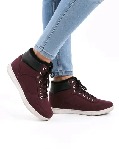 Zapatillas burdeos urbanas Vty - miniatura 2