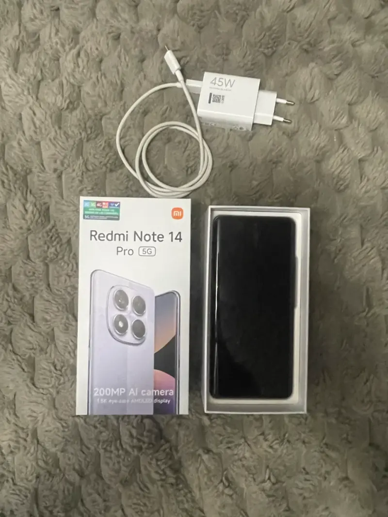 Redmi Note 14 Pro 5G con cargador - 1