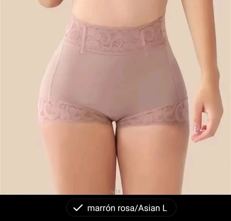Calzón faja modeladora marrón claro talla L - 3