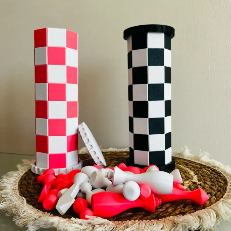 Juego ajedrez impreso en 3D