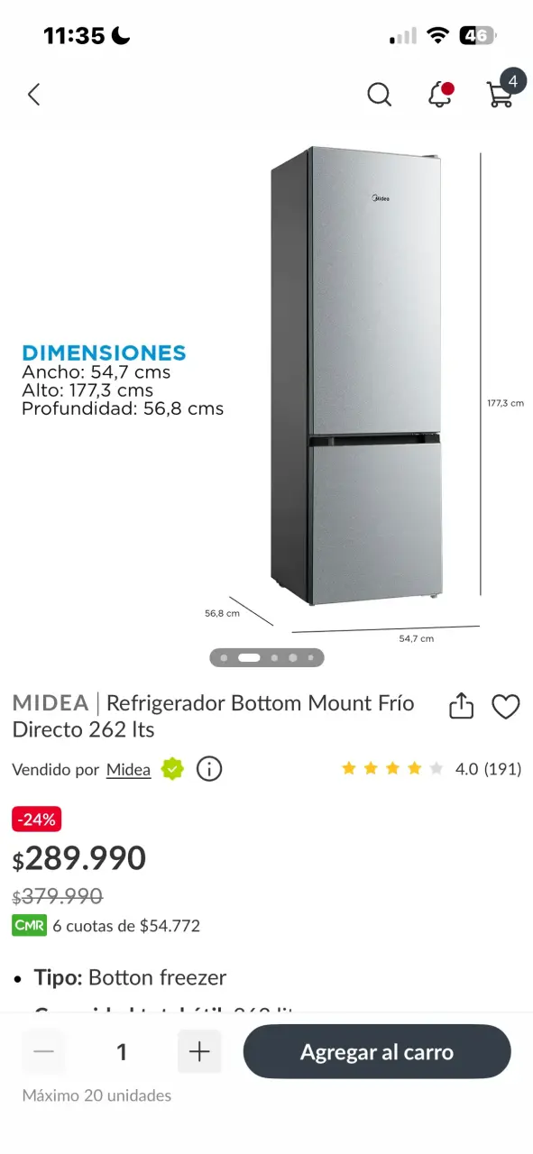 Refrigerador Midea - 5