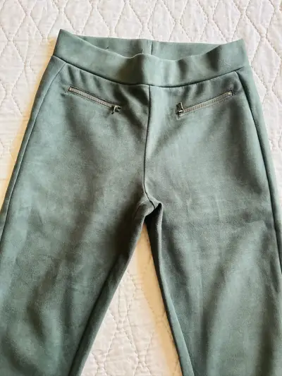 Calza verde Gamuza con cierres talla S - miniatura 4