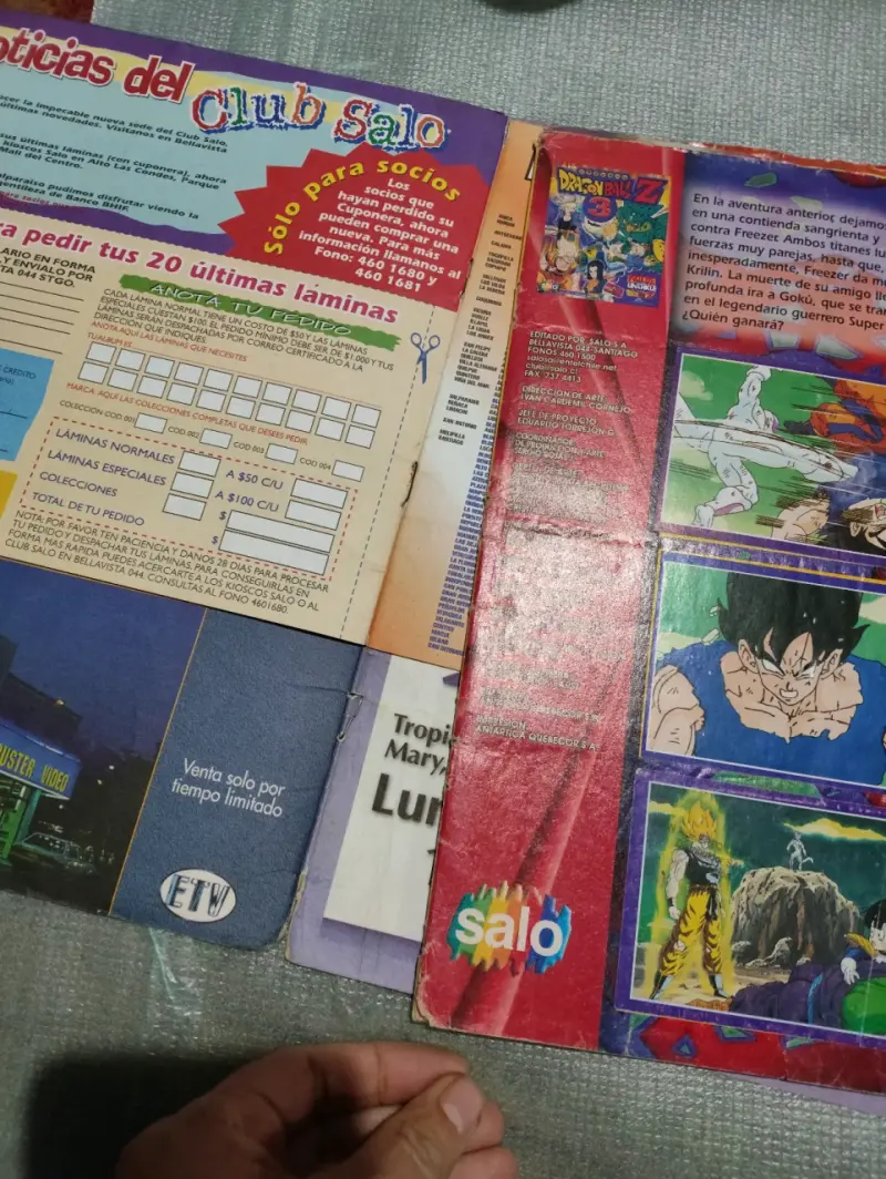 Álbum Dragon Ball Z 3 y z5 - 2