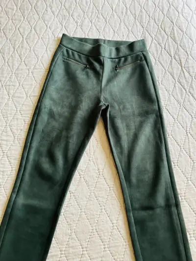 Calza verde Gamuza con cierres talla S - miniatura 5