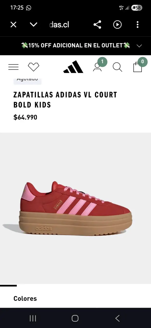 Zapatillas Adidas rojas nuevas - 4