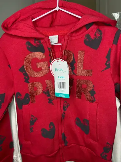 Polerón rojo niña GIRL PWR - miniatura 1