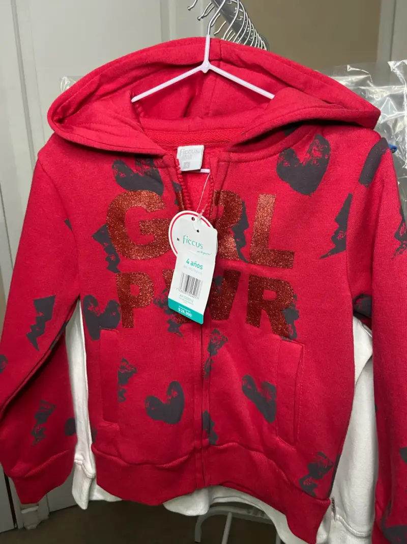 Polerón rojo niña GIRL PWR - 2