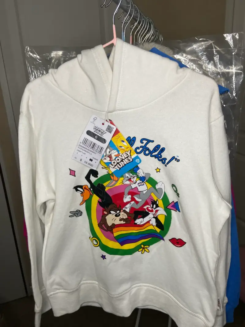 Polerón blanco Looney Tunes - 1